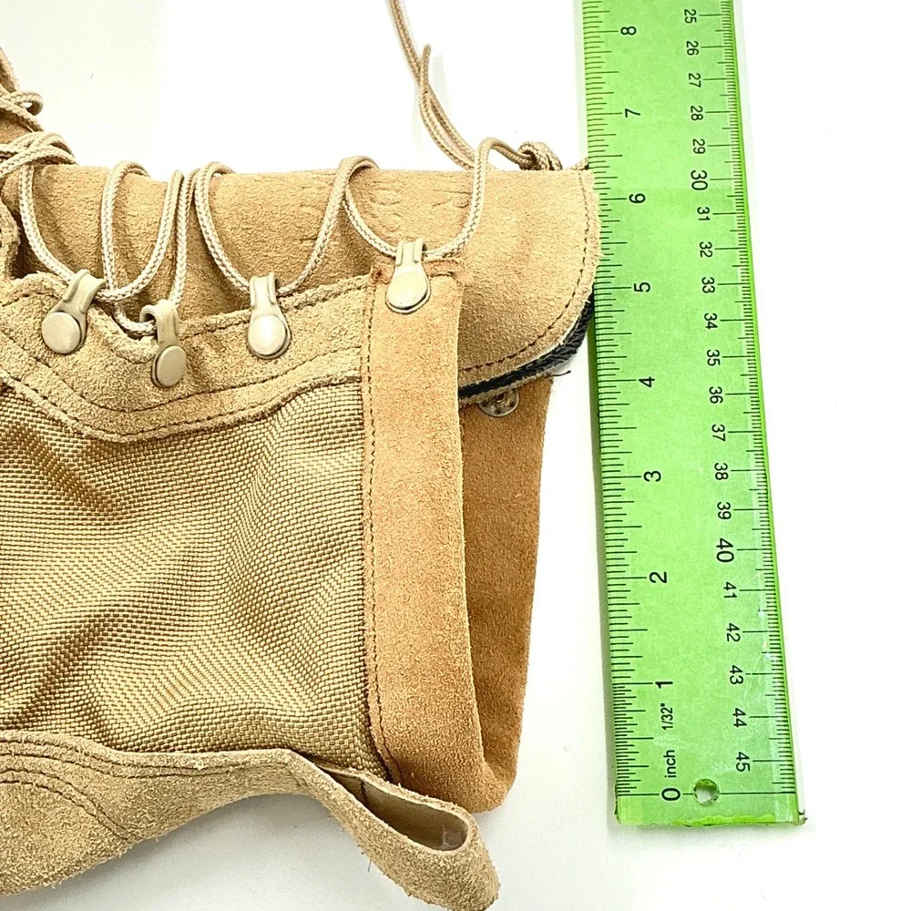 Wellco Mens Size 10.5 R Combat Boots Tan Suede USMC Military Tactical